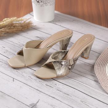 Metro Women Beige Casual Slip Ons(SKU: 40-334-20-37)