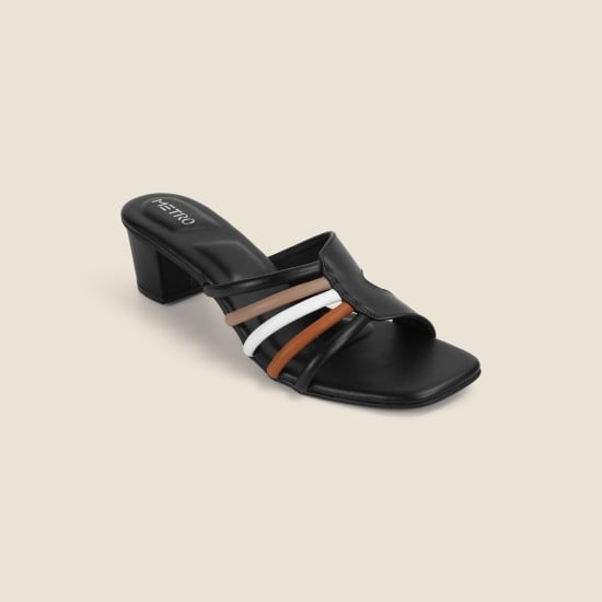 Women Black Casual Slip Ons