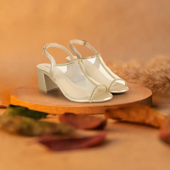 Women Gold Casual Sandals