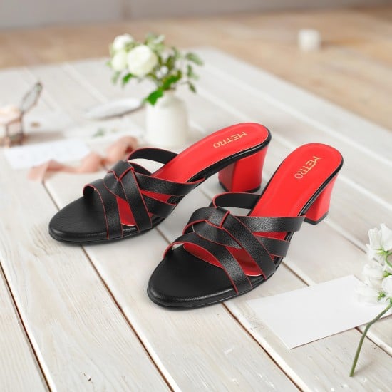 Women Black Casual Slip Ons