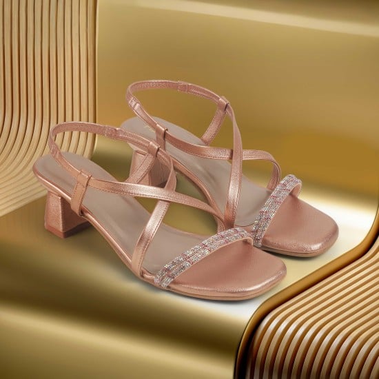 Women Rose-gold Party Sandals