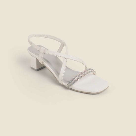 Women White Party Sandals