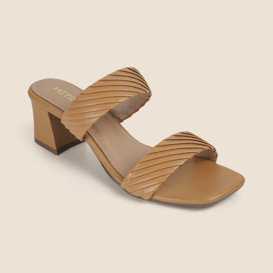 Women Beige Casual Slip Ons