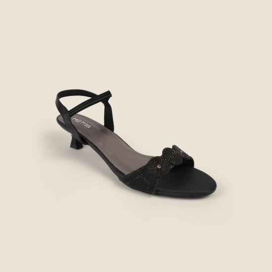 Women Black Casual Sandals