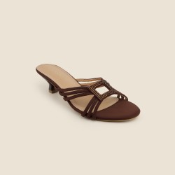 Women Brown Casual Slip Ons