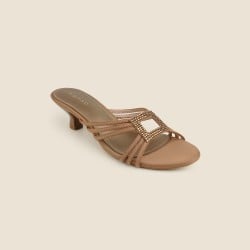 Women Beige Casual Slip Ons