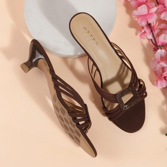 Women Brown Casual Slip Ons