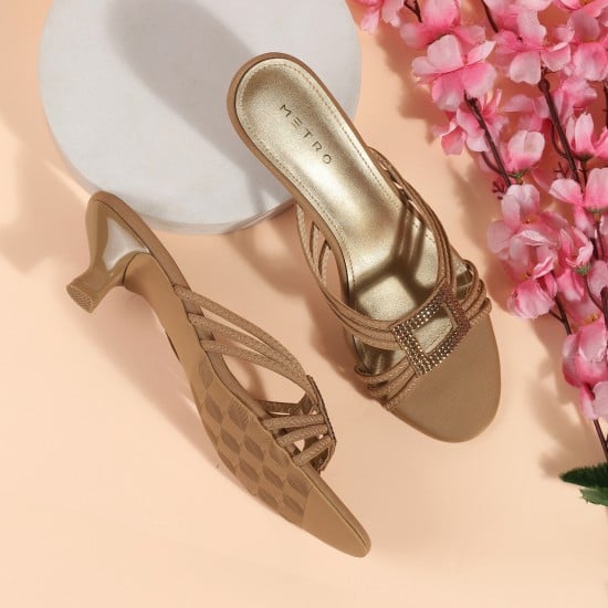 Women Beige Casual Slip Ons