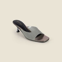 Women Black Party Slip Ons