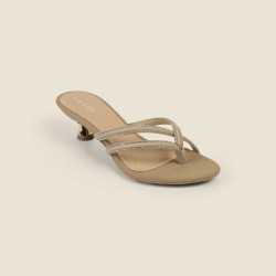 Women Beige Casual Slip Ons