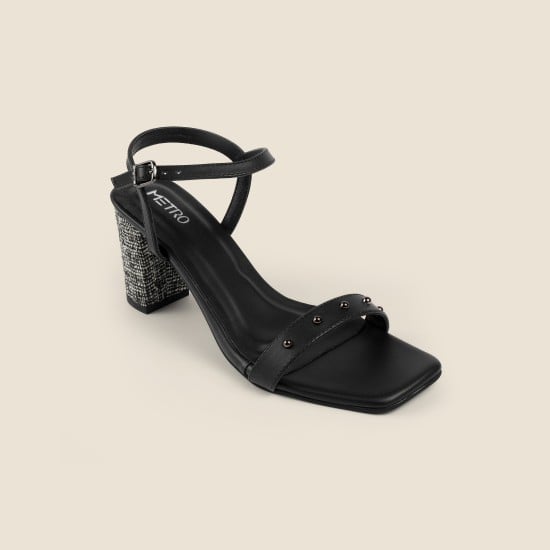Women Black Party Sandals