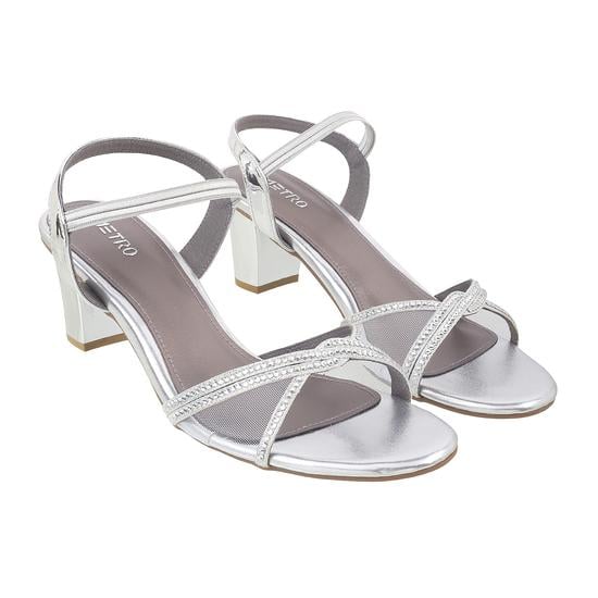 Women Silver Party Sandals