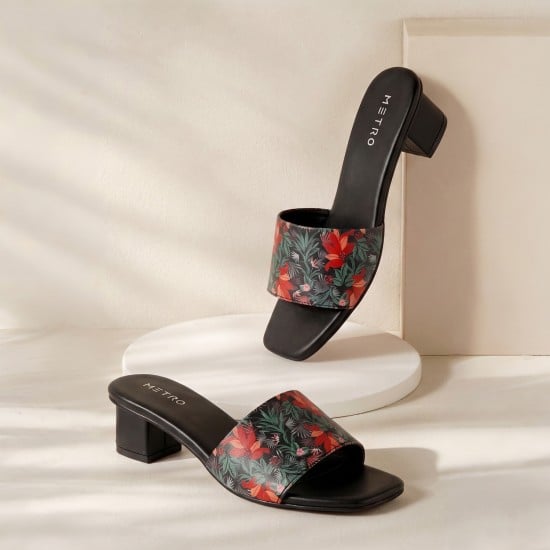 Women Black Casual Slip Ons