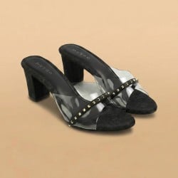 Women Black Casual Slip Ons