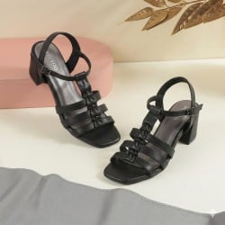 Women Black Casual Sandals