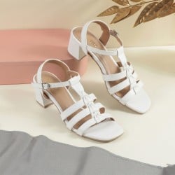 Women White Casual Sandals