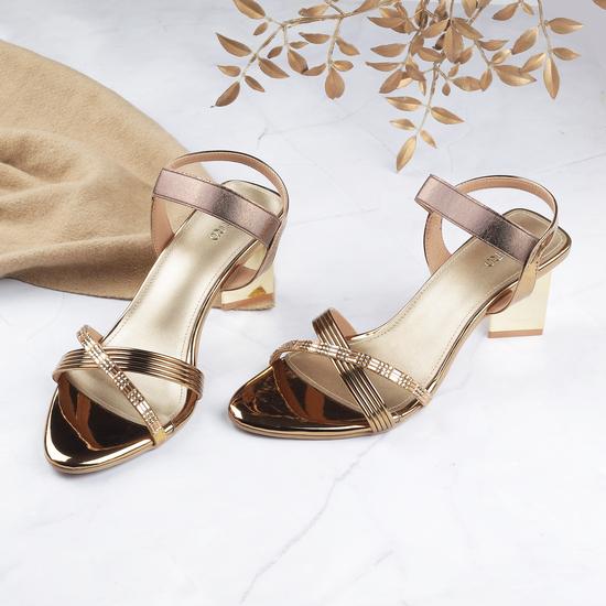 Women Antic-gold Casual Sandals