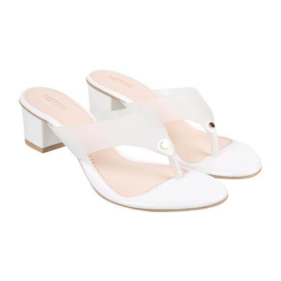 Women White Casual Sandals