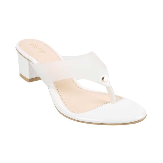 Women White Casual Slip Ons