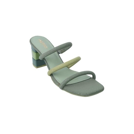 Women Green Casual Sandals