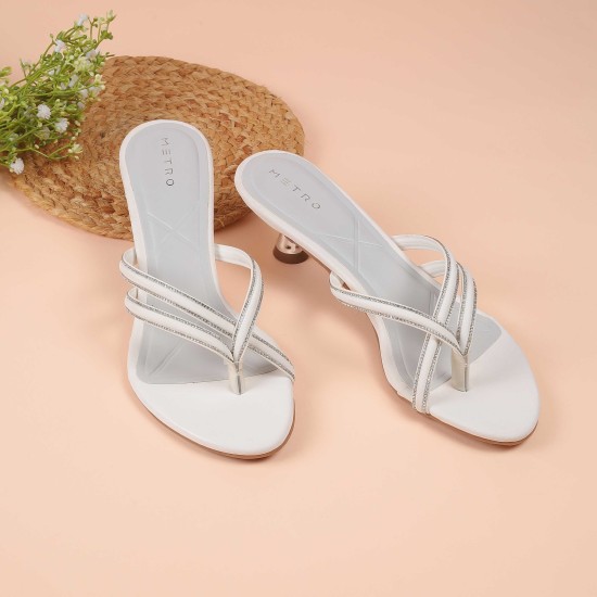 Women White Casual Slip Ons