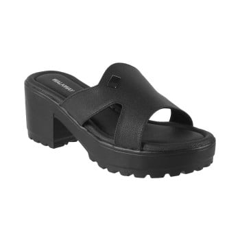 Walkway Women Black Casual Sandals(SKU: 41-105-11-37)