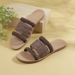Women Brown Casual Slip Ons