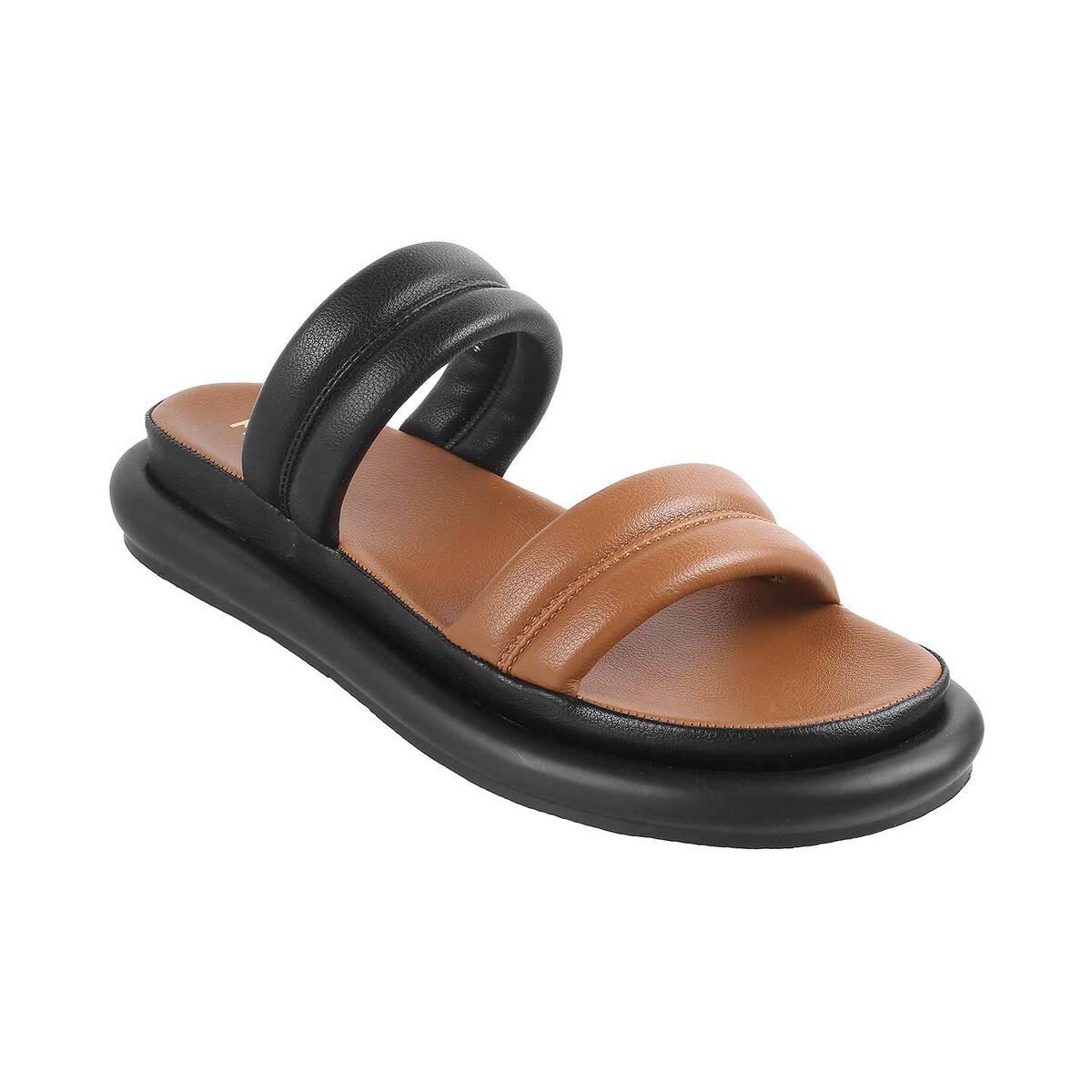 Tan casual slippers hot sale