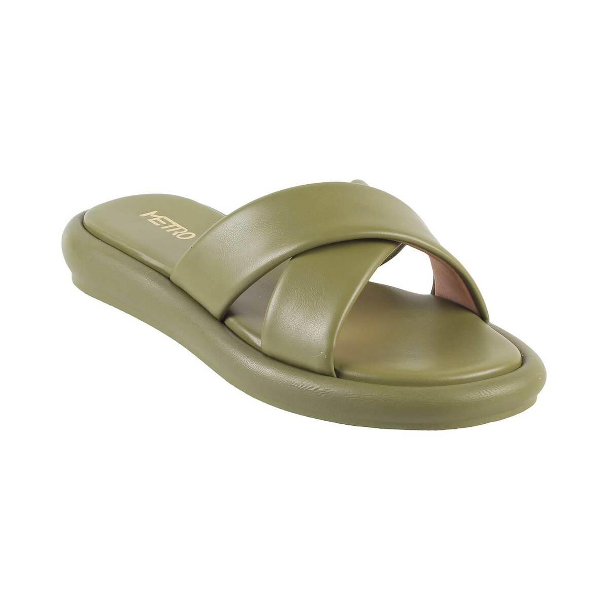 Buy Women Green Casual Slippers Online