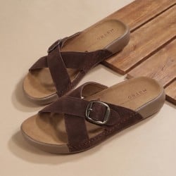 Women Brown Casual Slippers
