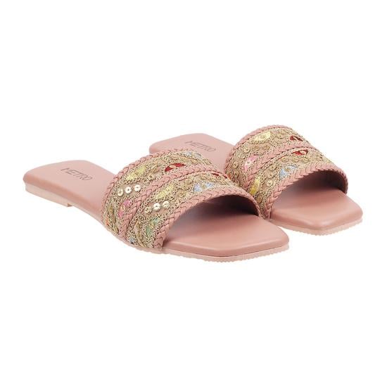 Women Pink Casual Slippers