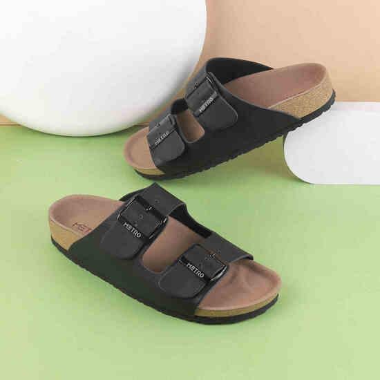 Women Black Casual Slippers