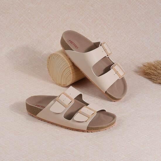 Women Beige Casual Slip Ons