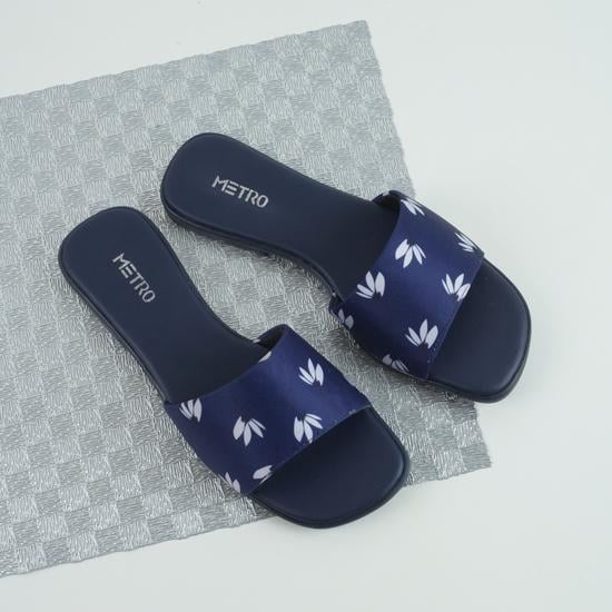 Women Blue-navy Casual Slip Ons