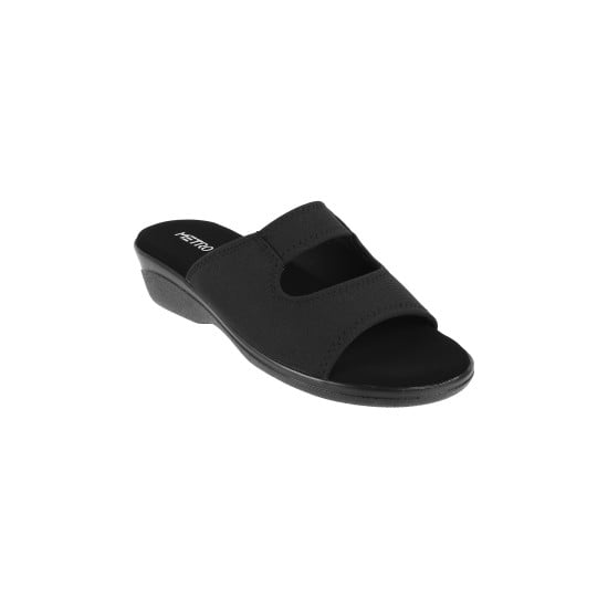 Women Black Casual Mules
