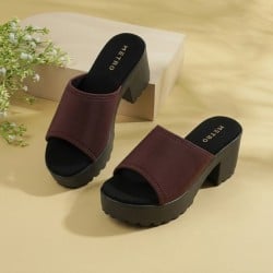Women Brown Casual Slip Ons