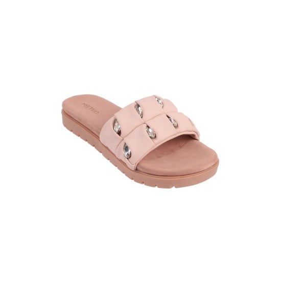 Women Pink Casual Slip Ons