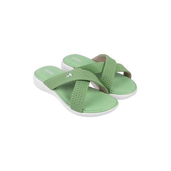 Women Green Casual Slippers