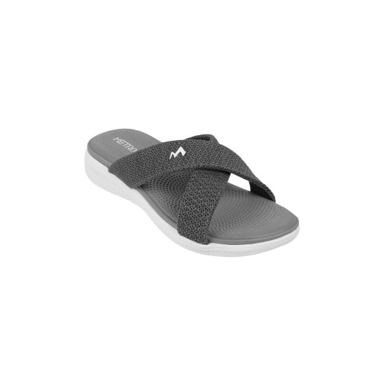 Women Grey Casual Slippers