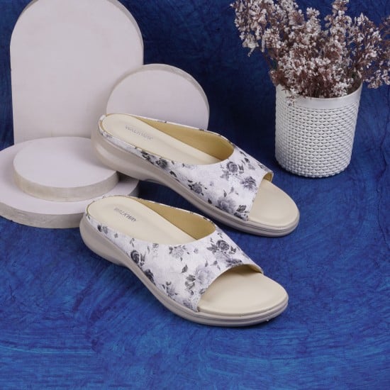 Women Silver Casual Slip Ons