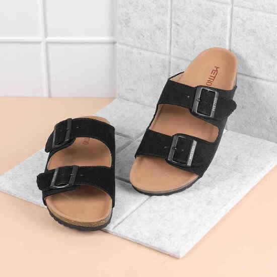 Women Black Casual Slides