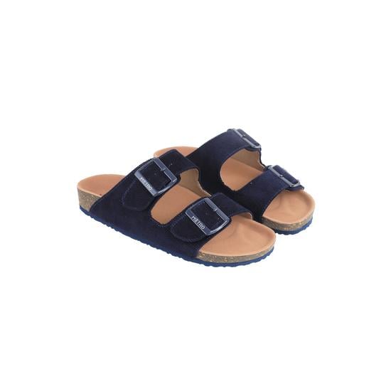 Women Blue-navy Casual Slides