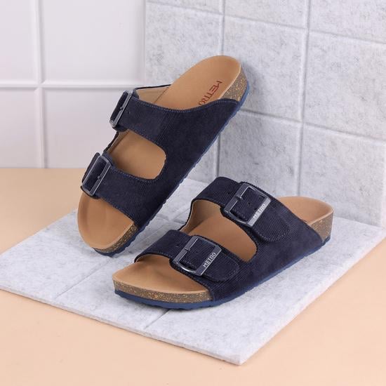 Women Blue-navy Casual Slides