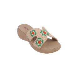 Women Beige Casual Mules