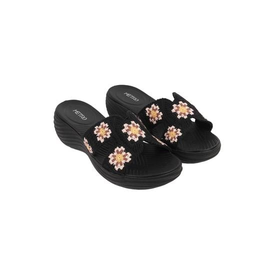 Women Black Casual Mules