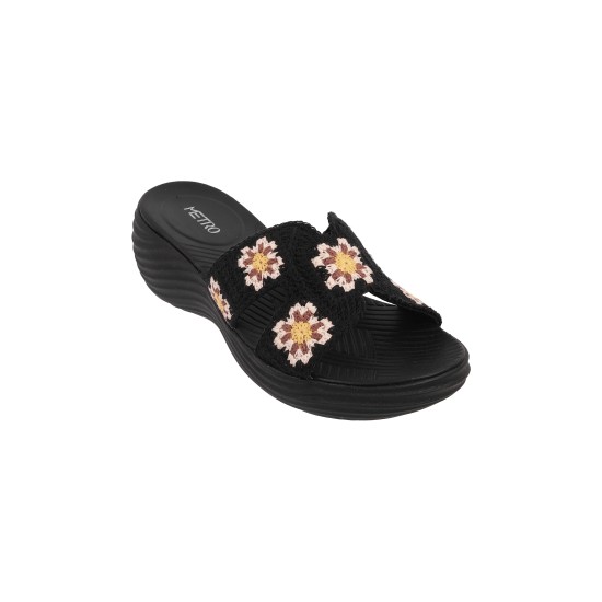 Women Black Casual Mules