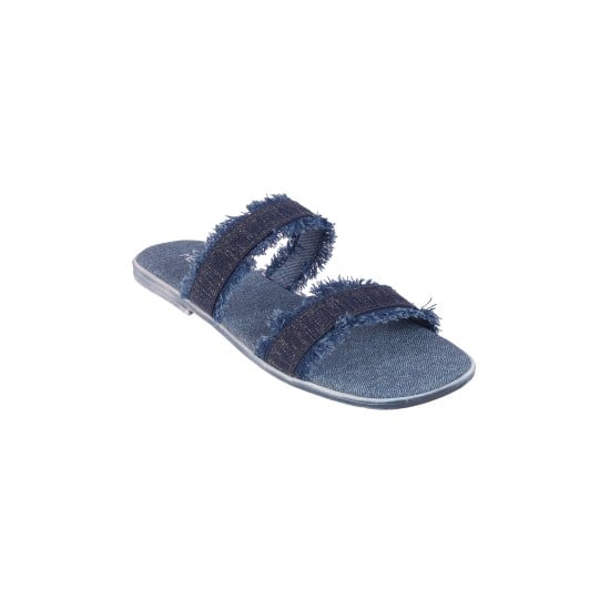 Women Blue Casual Slippers