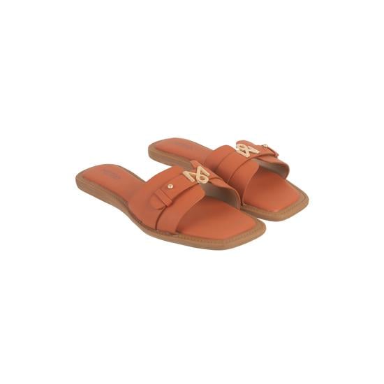 Women Tan Casual Slip Ons