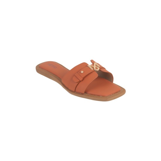 Women Tan Casual Slip Ons