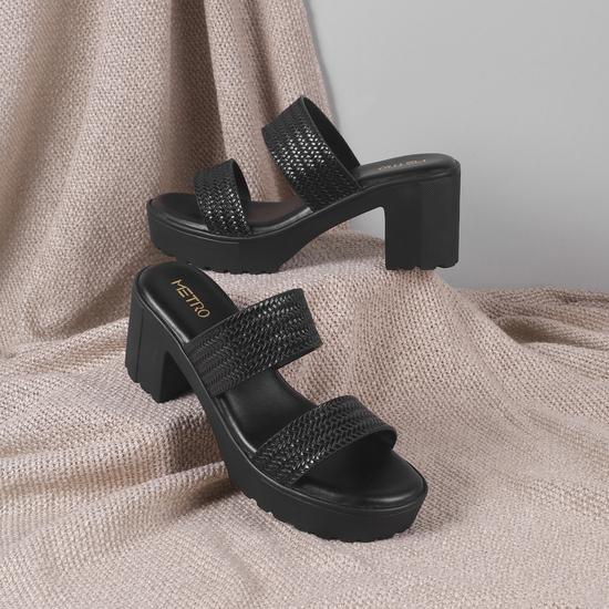 Women Black Casual Slip Ons